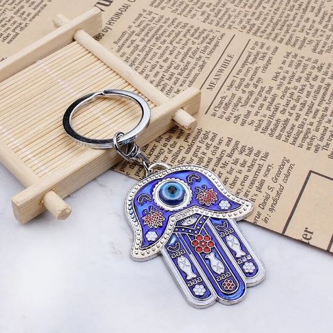 Evil Eye Hamsa Keychain Hand of Fatima #1024