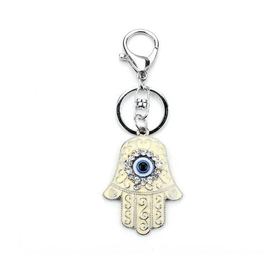 Evil Eye Hamsa Hand Key Chain #1025