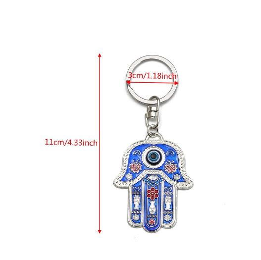 Evil Eye Hamsa Keychain Hand of Fatima #1024