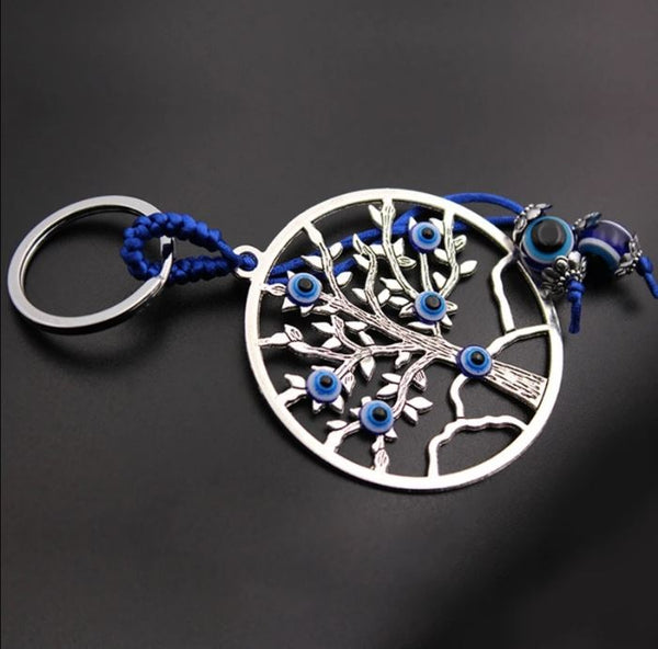 Evil Eye  Tree of Life Purse Accessory / Keychain  #4510