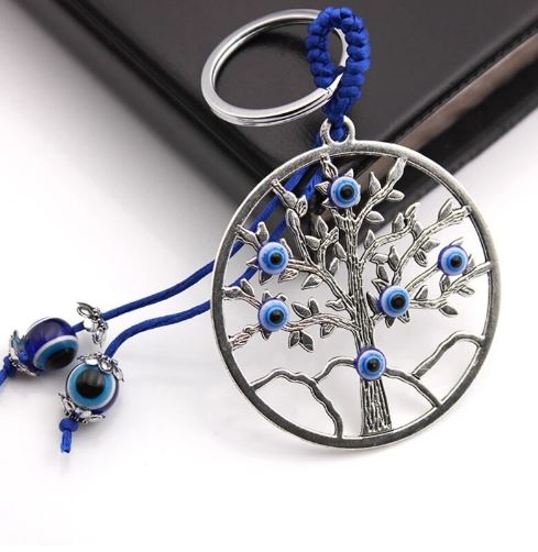 Evil Eye  Tree of Life Purse Accessory / Keychain  #4510