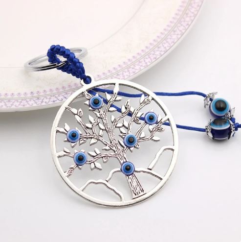 Evil Eye  Tree of Life Purse Accessory / Keychain  #4510