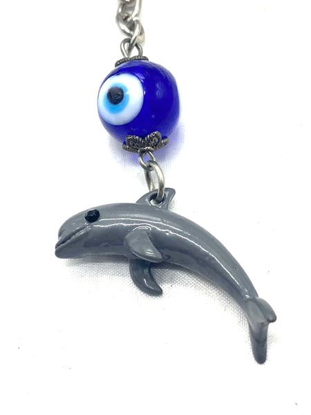 Evil Eye Dolphin Key chain #1331