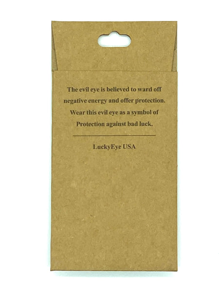 Flip Flop with Crystal Bow Evil Eye Necklace #3815