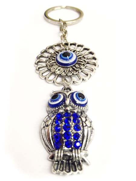 Evil Eye Owl Keychain  #1311