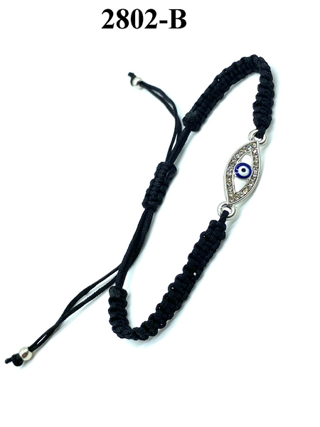 Evil Eye Charm Macrame Bracelet #2802