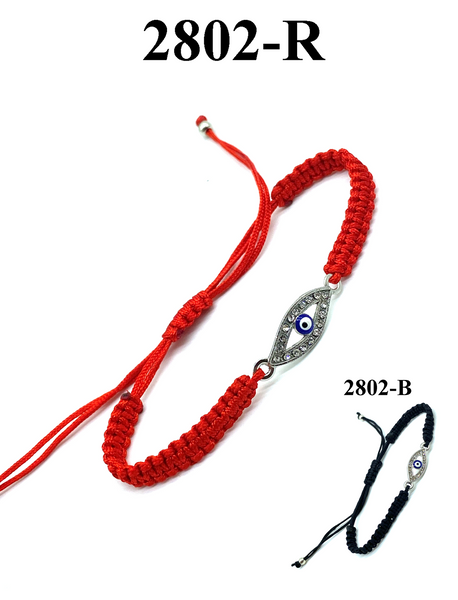 Evil Eye Charm Macrame Bracelet #2802