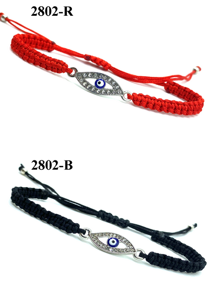 Evil Eye Charm Macrame Bracelet #2802