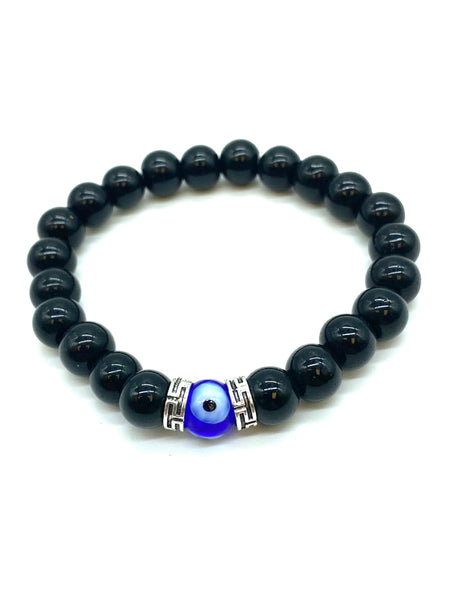 Black onyx Evil Eye Bracelet #2291