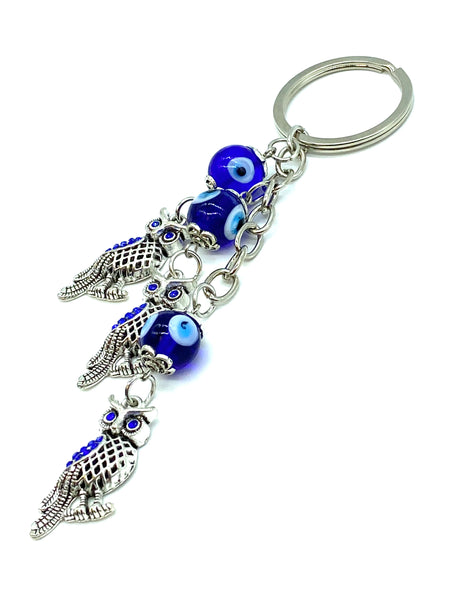 Evil Eye Owl Keychain  #1324