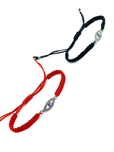 Evil Eye Charm Macrame Bracelet #2802