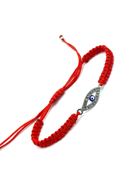 Evil Eye Charm Macrame Bracelet #2802