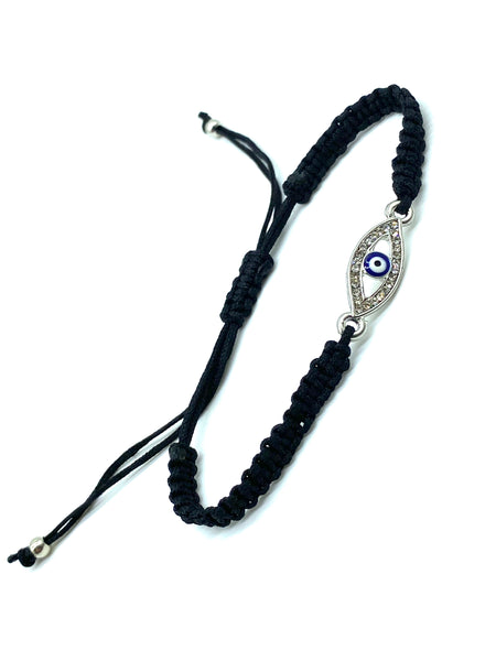Evil Eye Charm Macrame Bracelet #2802