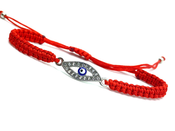 Evil Eye Charm Macrame Bracelet #2802