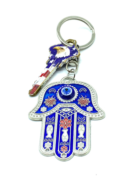Evil Eye Hamsa Keychain Hand of Fatima #1024