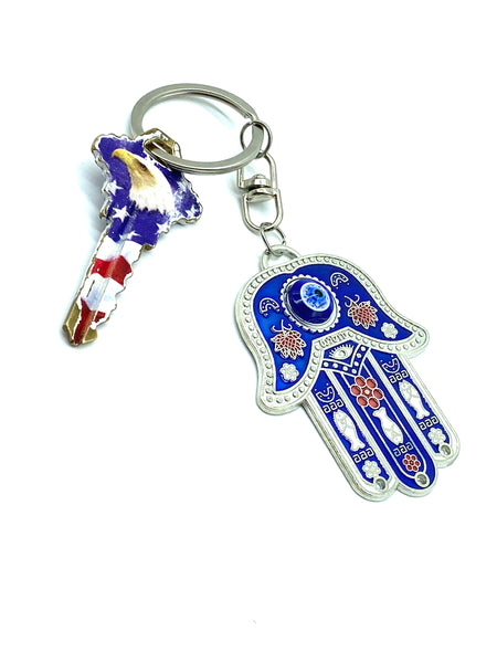 Evil Eye Hamsa Keychain Hand of Fatima #1024