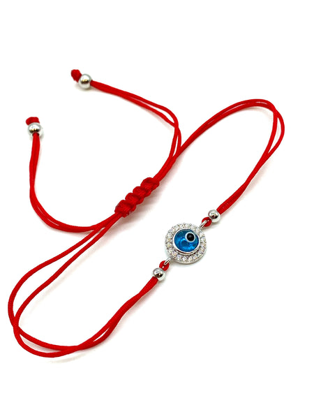 925 Sterling Silver  Red String Bracelet #90037
