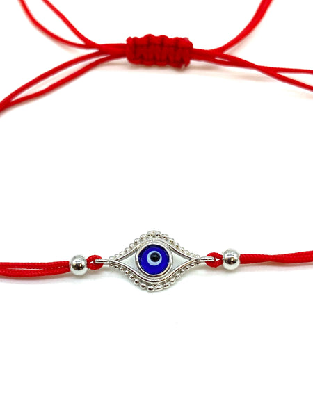 925 Sterling Silver  Red String Bracelet #90057