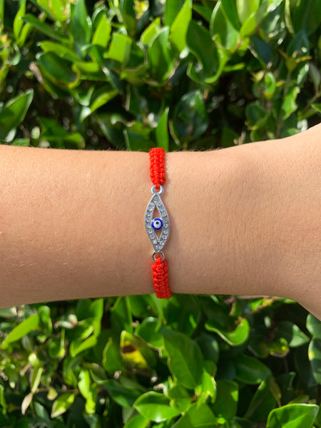 Evil Eye Charm Macrame Bracelet #2802
