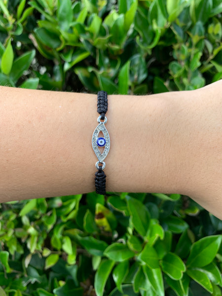 Evil Eye Charm Macrame Bracelet #2802