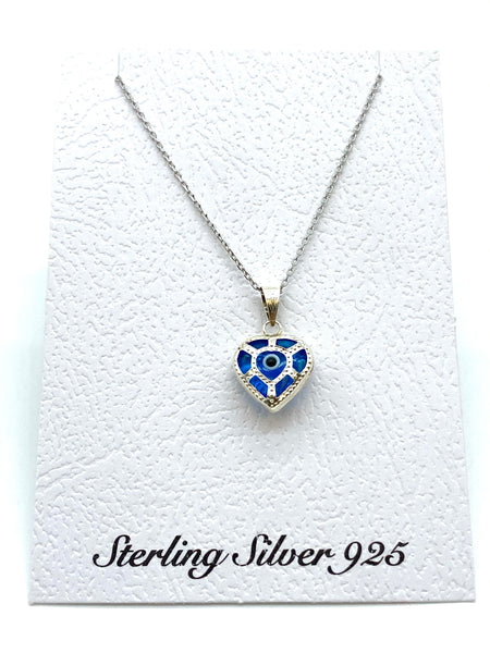 925 Evil Eye Sterling Silver Necklace #9500