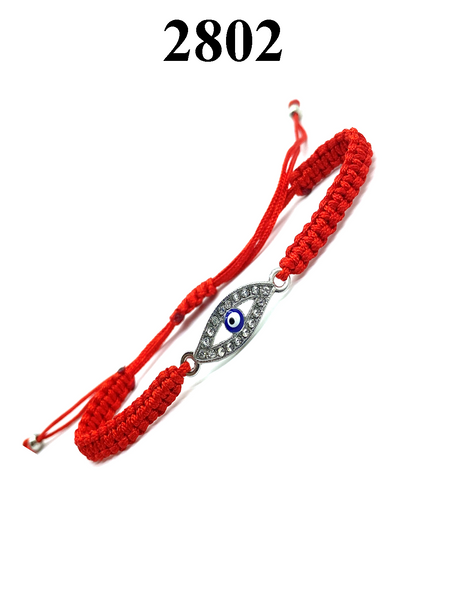 Evil Eye Charm Macrame Bracelet #2802