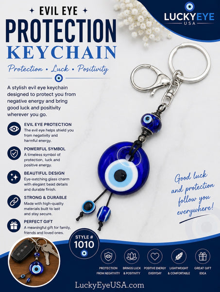 Evil Eye  Bead KeyChain #1010