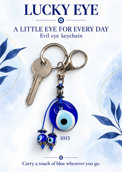 Evil Eye Bead KeyChain #1015
