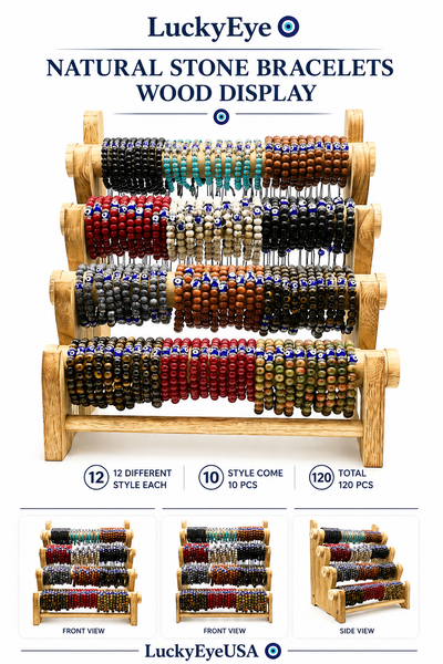 LuckyEye Natural Stone Bracelets DISPLAY #1202300