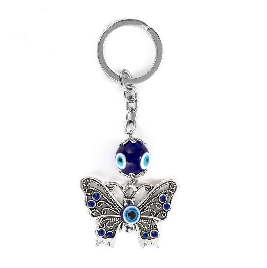 Lucky Evil Eye Butterfly with Blue Crystals #1312