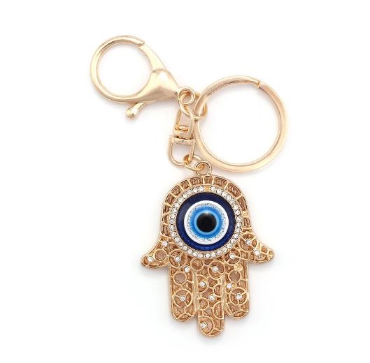 Evil Eye Hamsa Hand Key Chain #1346