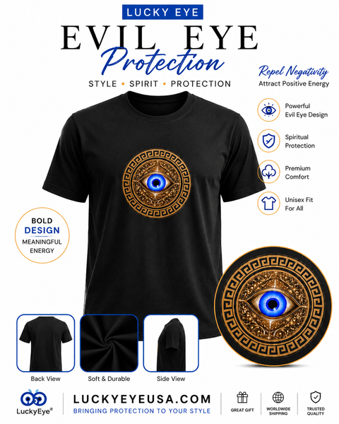 Lucky Eye Greek key T  #9