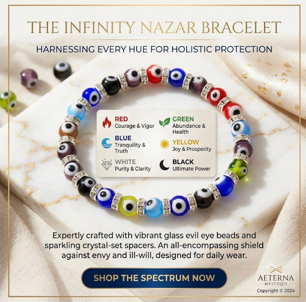 6mm Bead Classic Evil Eye  Bracelet  #2281-2285
