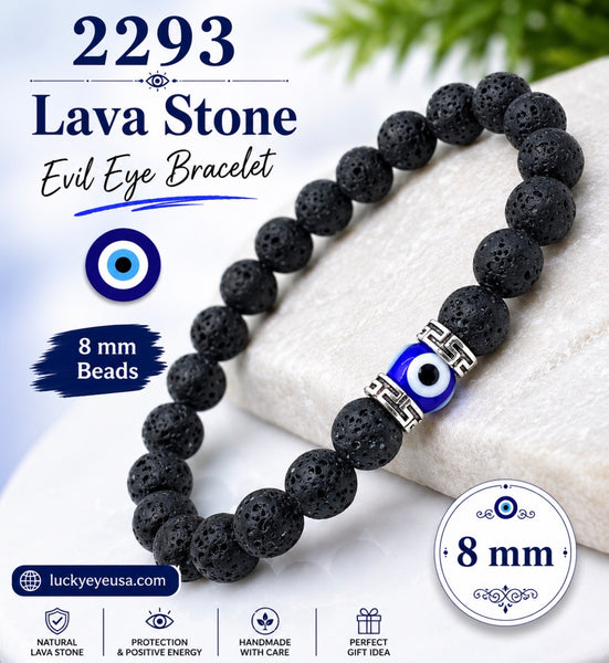 Lava  Evil Eye Bracelet  #2293