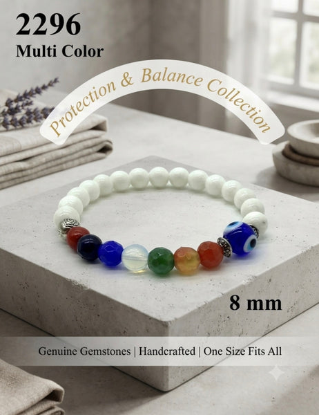 MultiColor Evil Eye Bracelet  #2296