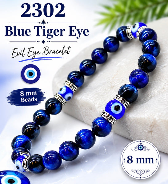 Blue Tiger Eye Bracelet #2302