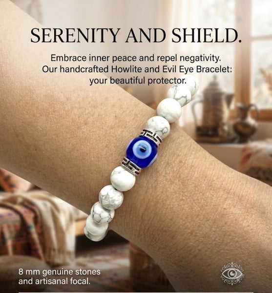 Evil Eye Hawlite Bracelet #2310