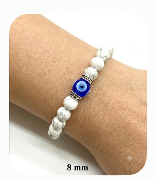 Evil Eye Hawlite Bracelet #2310