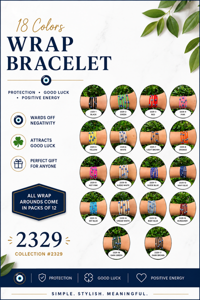 Wrap Bracelet - 18 colors   #2329