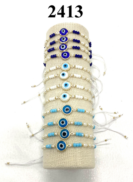 Lucky Eye Small Beaded  Bracelet #2413