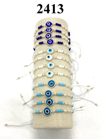 Lucky Eye Small Beaded  Bracelet #2413