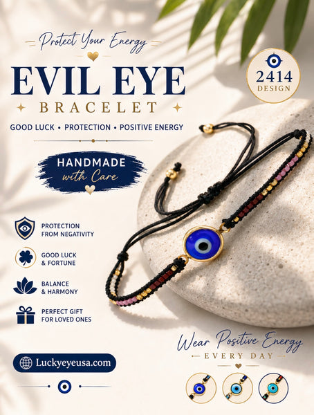 Lucky Eye Small Beaded  Bracelet #2414