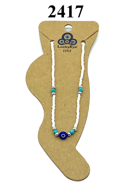 LuckyEye Bead Anklet#2417