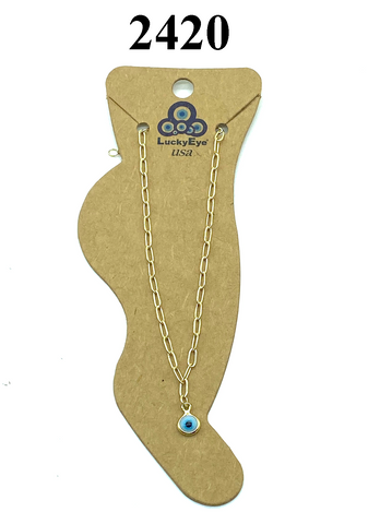 LuckyEye Gold Plated Anklet#2420