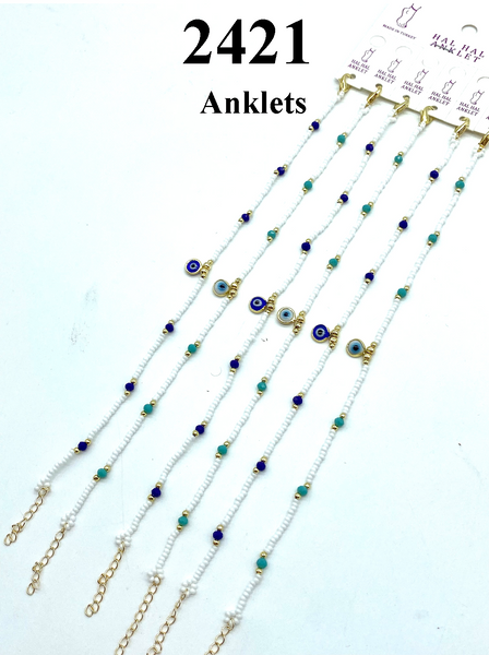 LuckyEye Bead Anklet#2421