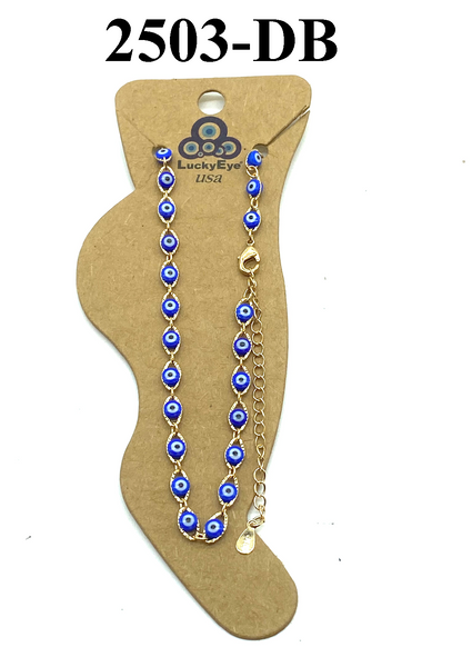 #2503 LuckyEye Gold Plated Anklet