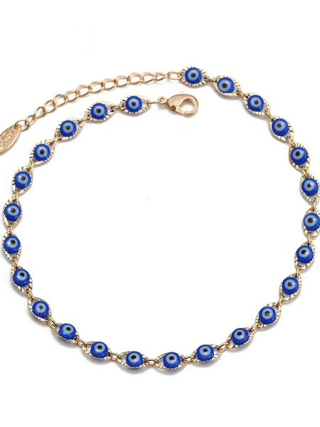 #2503 LuckyEye Gold Plated Anklet