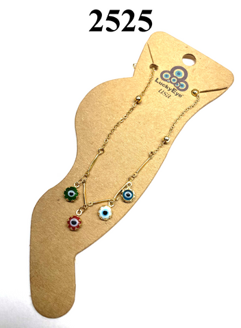 LuckyEye Gold Plated Anklet#2525