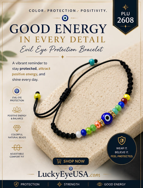 Evil Eye Small Beaded Bracelet #2608