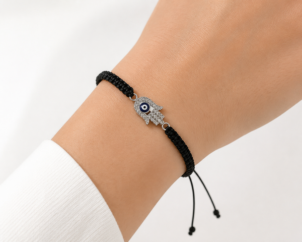 LuckyEye CZ Hamsa bracelet #2623